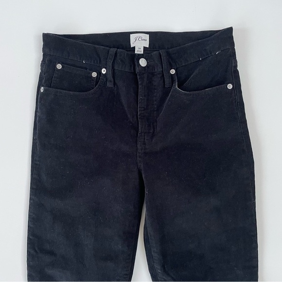J.Crew Women's Black Vintage slim-straight corduroy pant Size 28, like new! - Picture 4 of 12